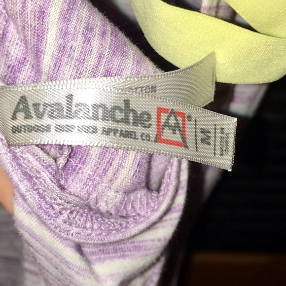 Medium Sundress Kira Avalanche Hi-Low Tank Tie Neck Adjust Snaps Lilac Yellow - Picture 8 of 8